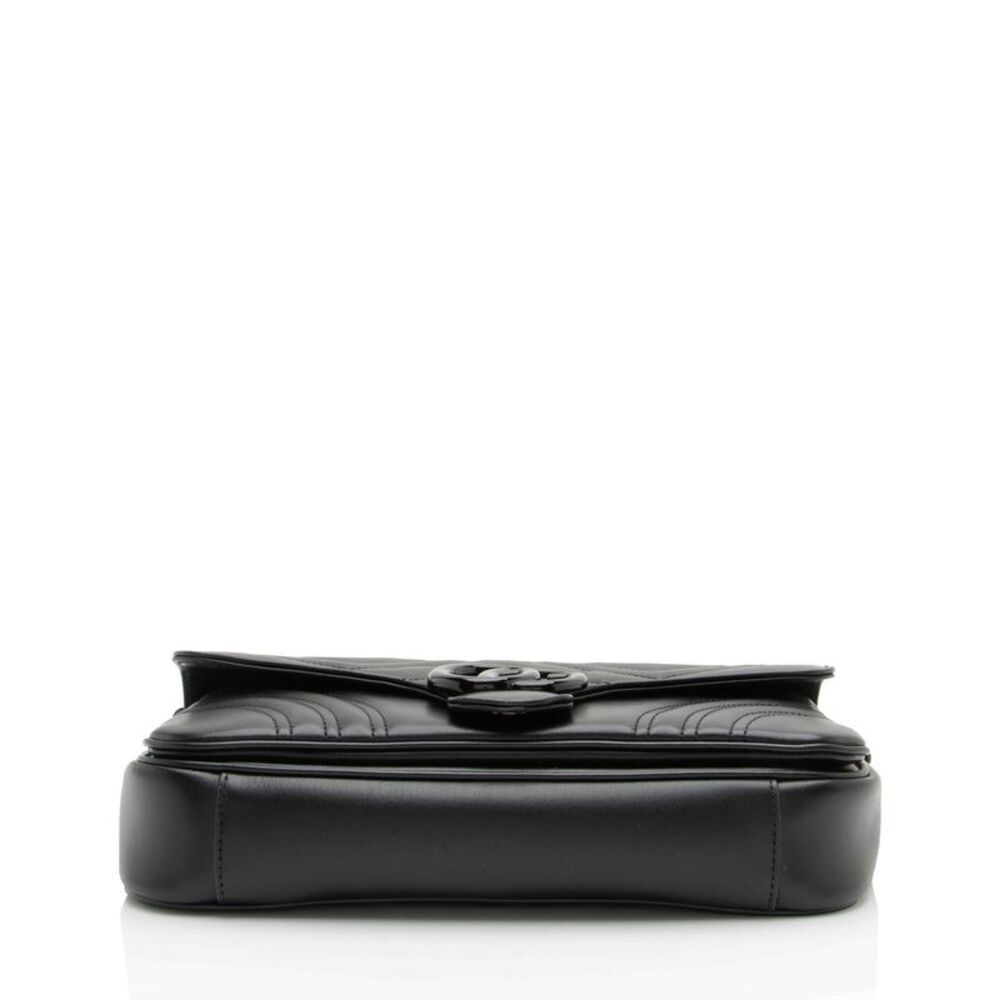 Gucci Matelasse Leather GG Marmont Monochrome Small Flap Bag - Picture 4 of 13